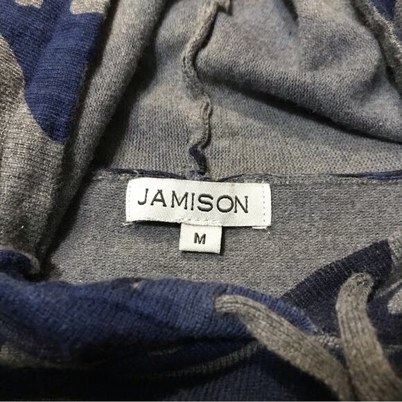 Jamison blue camouflage pullover with hot pink stripe size medium - Picture 4 of 6
